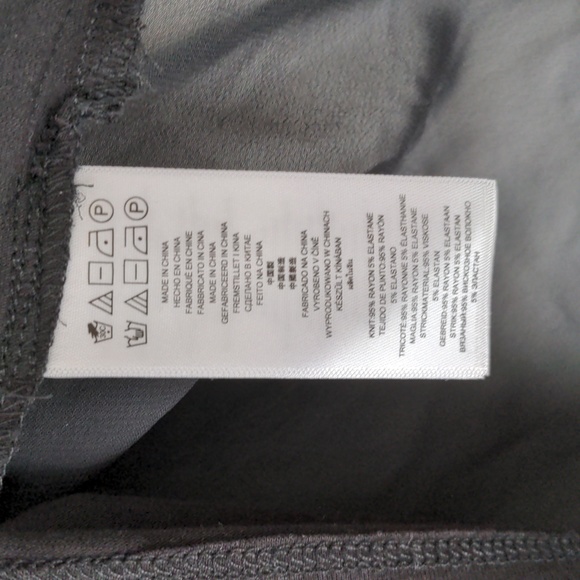 Black Mixed Media Short Sleeve Top (Never worn!) - Picture 3 of 6